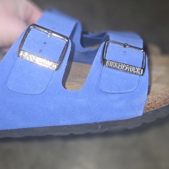 Birkenstock Azure Sandals with Shiny Buckles - Picture 2 of 3
